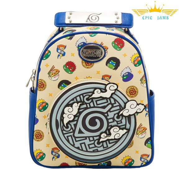 Nickelodeon Teenage Mutant Ninja Turtles x Naruto Mini Backpack Exclusive New - Picture 1 of 5